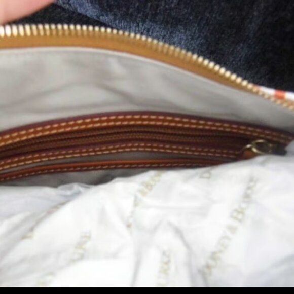 Dooney & Bourke MLB Baltimore Orioles Small Kiley Hobo Shoulder Bag - Picture 9 of 12